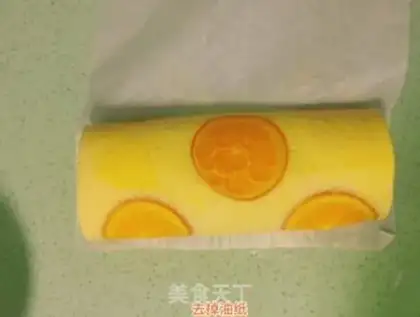 Make Orange cake roll step 12