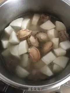 Make ♪ White radish abalone steak soup ♪ step 5