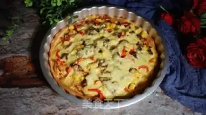 Make Corn beef pizza step 10