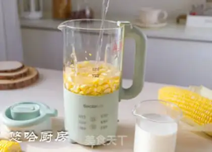 Make Milky corn juice step 1
