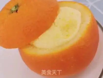 Make Orange pudding step 4