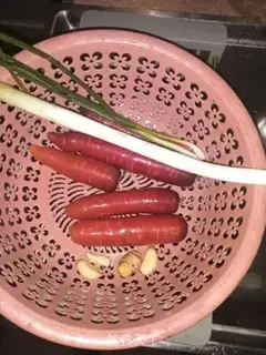 Make Carrot oxen step 1