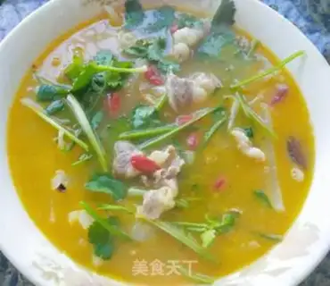 Make Sour soup, lamb step 12