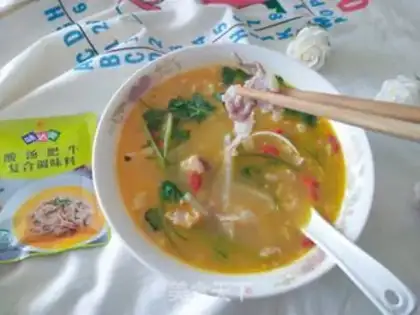 Make Sour soup, lamb step 13
