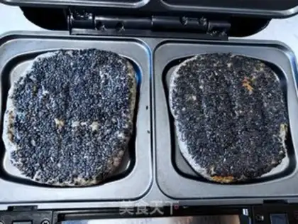 Make Black sesame sofa pancakes step 12