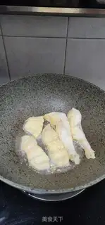 Make Soybeans to fry fish step 4