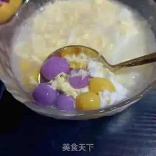 Make Double round, sweet egg soup step 10