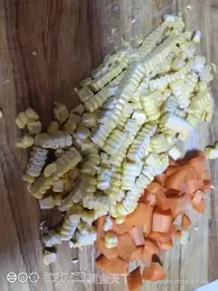 Make Corn carrots step 1