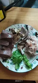Make Duck blood fan soup step 1