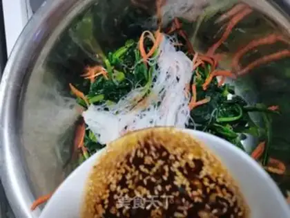 Make A spinach mix fan step 15