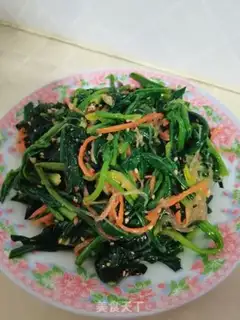 Make A spinach mix fan step 17