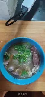 Make Duck blood fan soup step 6