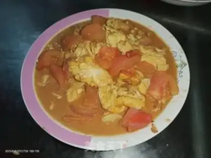 Make Tomato fried eggs step 6