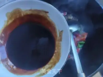 Make The sauce comes back to the pot step 11