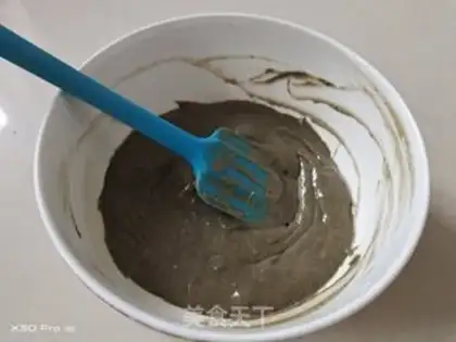 Make Black sesame ricin cake step 3