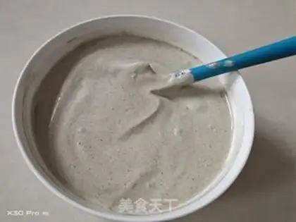 Make Black sesame ricin cake step 5