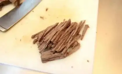 Make Spicy beef silk step 3