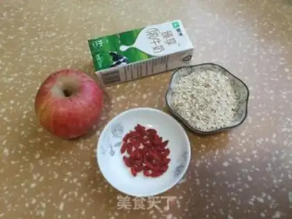 Make Apple milk oatmeal step 0