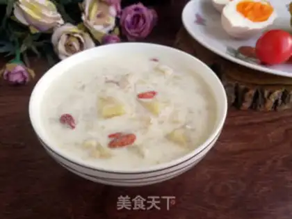 Make Apple milk oatmeal step 5
