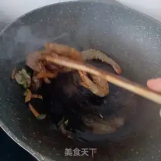 Make Bean to shrimp noodles step 5