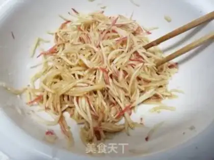 Make # A red radish # step 3