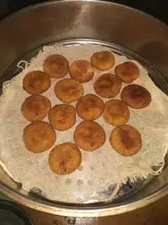 Make Peach pecan powder step 1
