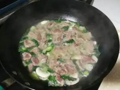Make Mushroom gravy liver soup step 8