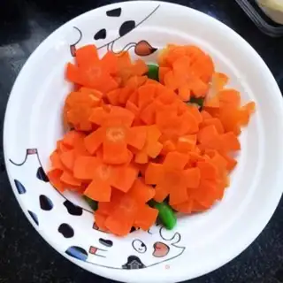 Make Carrot with sweet beans step 4