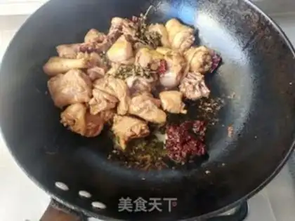 Make Spicy chicken step 6