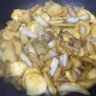 Make Scrambled rice cake step 7