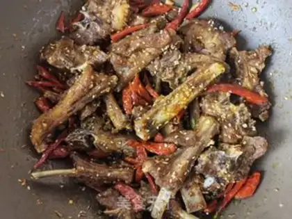 Make Dry pan lamb chops step 23
