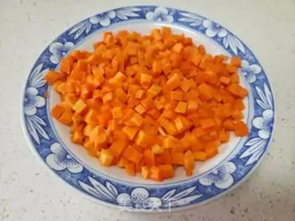 Make Carrot tofu noodles step 0