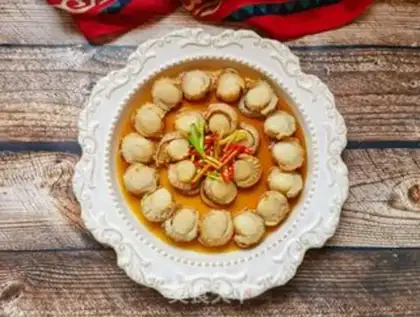 Make Oiled scallops step 11