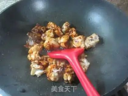 Make Yellow chicken step 3