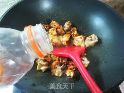 Make Yellow chicken step 4
