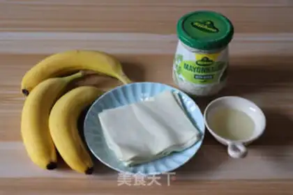 Make mayonnaise banana candy step 0