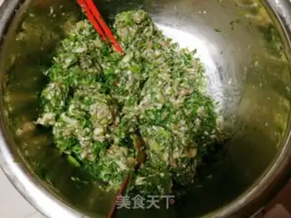 Make Porridge pork dumplings step 4