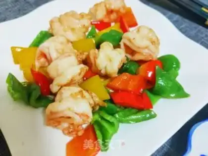 Make Five-color shrimp balls step 5
