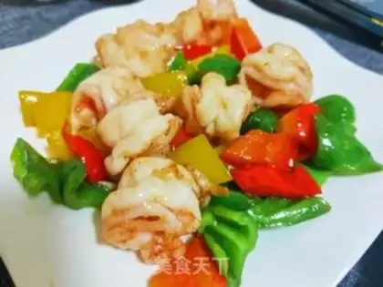 Make Five-color shrimp balls step 6