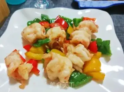 Make Five-color shrimp balls step 7