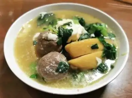 Make Beefballs, yogurt and veggie soup step 7