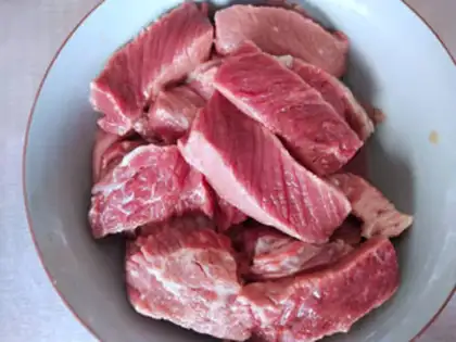 Make Toothpick beef step 0