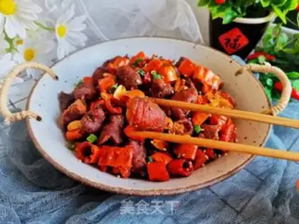Make Spicy spicy intestines step 13