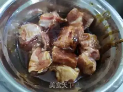 Make Bean evaporated ribs step 1