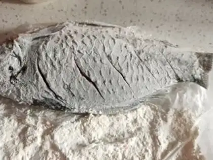 Make Red-burned mackerel step 2