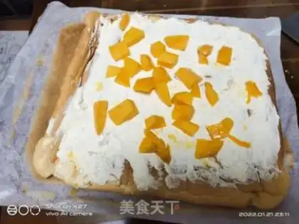Make Mango cake rolls step 12