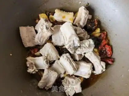 Make Spicy water boiled ribs step 7