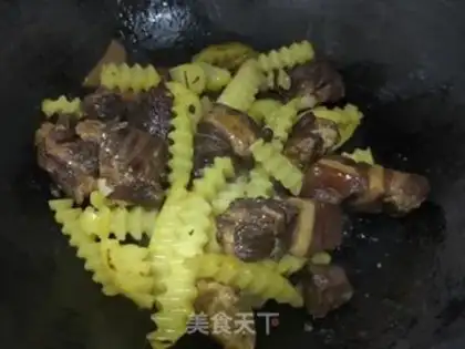 Make Five flowers with potatoes step 5
