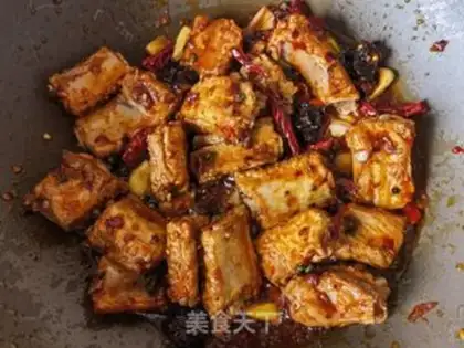 Make Spicy water boiled ribs step 8