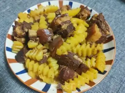 Make Five flowers with potatoes step 11